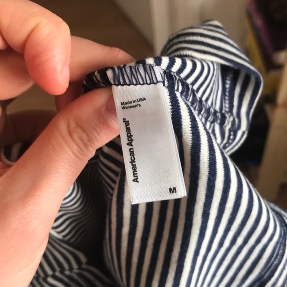 Striped American Apparel cropped tee - Picture 4 of 5
